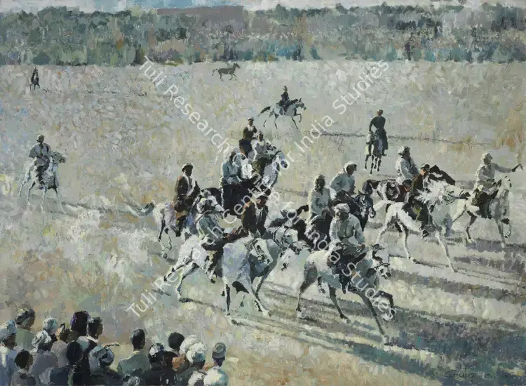 Gulgee, Ismail (Artist). Buzkushi. Oil on canvas, 1965 | Painting | FineArts | 0023057