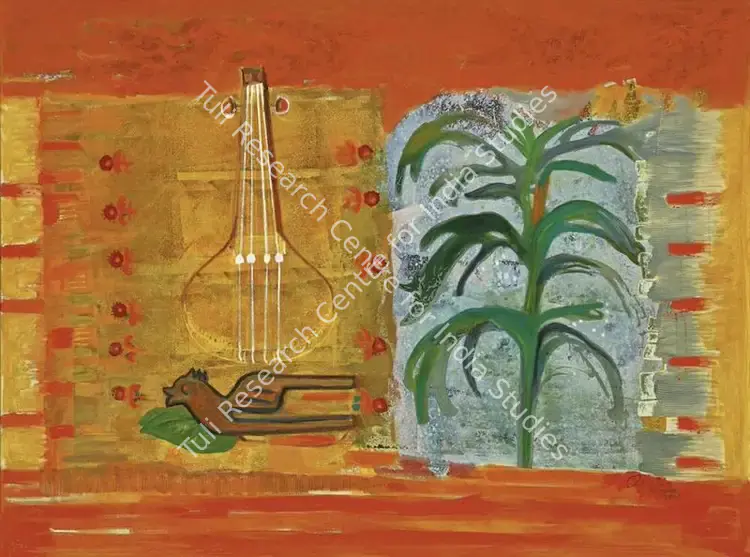 Rao, Rekha (Artist). Manjula's Dream. Oil and acrylic on canvas, 2013 | Painting | FineArts | 00354806
