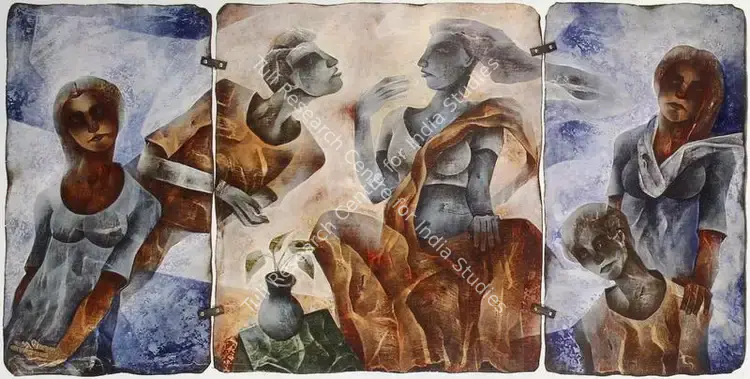 Roy, Sekhar (Artist). Untitled. Acrylic on plywood, 1998 | Painting | FineArts | 00375911