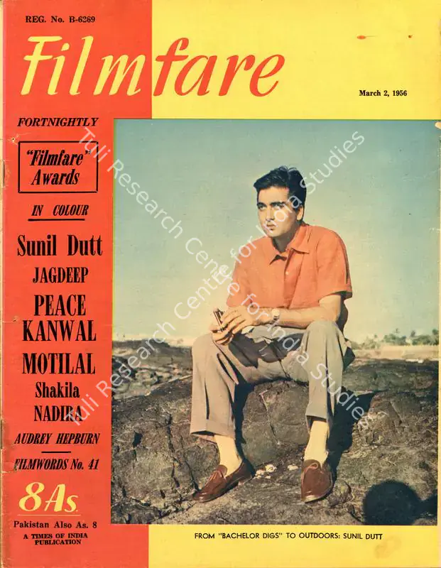 Mandy, C.R. (Editor). Filmfare - The Fortnightly Film Magazine. 5(5). Bombay: Pyarelal Sah,  c/o The Times of India, 02 March 1956 | Magazine | CinemaEducation | 00793194
