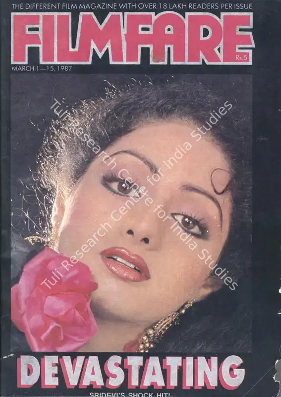 Ahmed, Rauf (Editor). Filmfare - The Fortnightly Film Magazine. 36(5). Bombay: Pritish Nandy, c/o The Times of India, 01 March 1987 | Magazine | CinemaEducation | 00793815