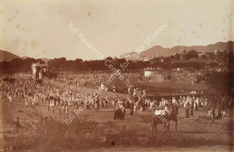 Dayal, Lala Deen (Photographer), The Chowgan Odeypur, c.1890 | Antiquarian Photograph | Photography | 00115155