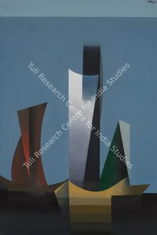 Sharma, Mohan (Artist). Untitled. Acrylic on canvas, 1972 | Painting | FineArts | 00353614