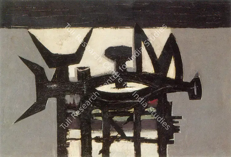 Parvez, Ahmed (Artist). Abstract. Oil on canvas, 1958 | Painting  | 00877192