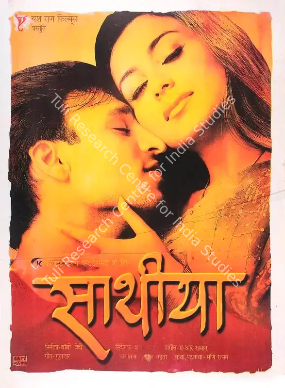 Bedi, Bobby (Producer), Saathiya, 2002 | Full Sheet Poster | CinemaEducation | 00769309