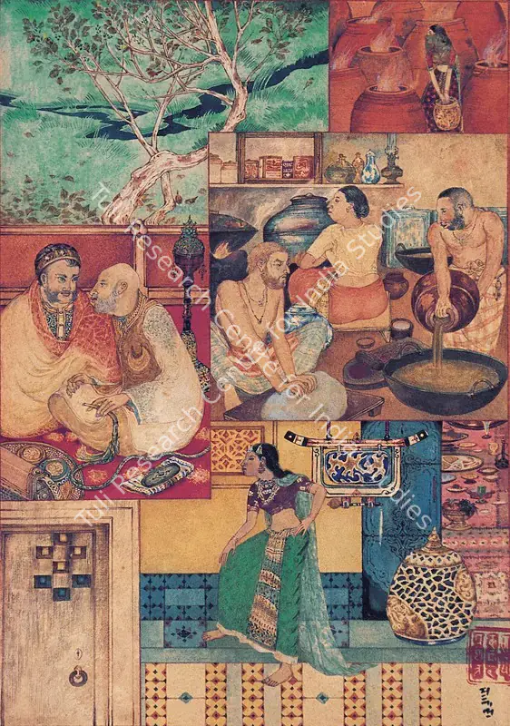 Roy, Prosanto (Artist). Arabian Night Series. Gouache on paper, c.1954 | Painting  | 00879806