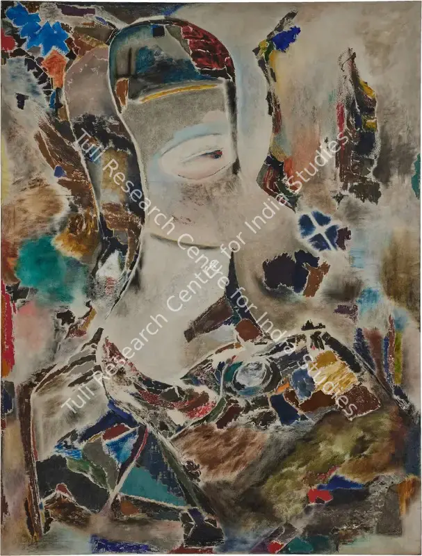 Chhabda, Bal (Artist). Head of Christ. Oil on canvas, 1963 | Painting | FineArts | 00363017