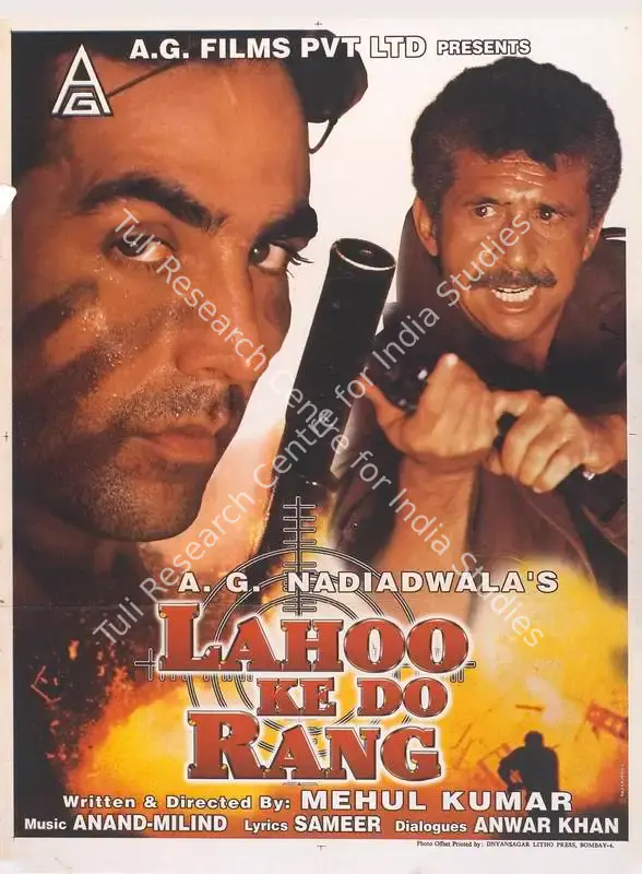 Nadiadwala, A.G. (Producer), Lahoo Ke Do Rang, 1997 | Full Sheet Poster | CinemaEducation | 00768343