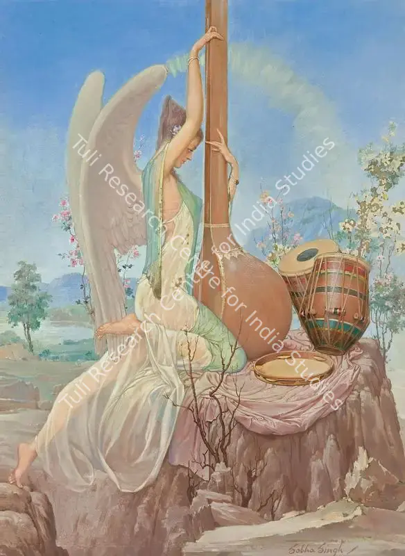 Singh, Sobha (Artist). The Angel. Oil on paper laid on board, n.d. | Painting | FineArts | 00354484