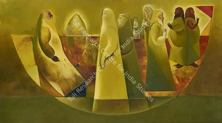 Goswami, Neeraj (Artist). After The Deluge. Oil on canvas, 1990 | Painting | FineArts | 00417725