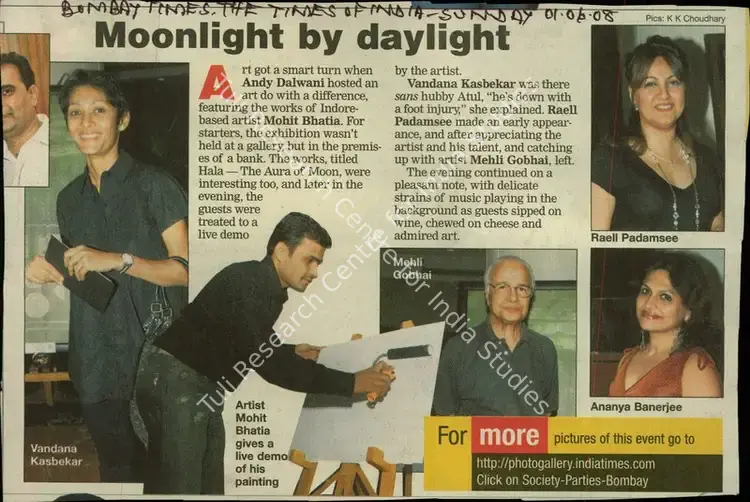 Chowdhary, K.K. (Photographer). Moonlight by Daylight. Mumbai: The Times of India, 01 June 2008 | Newspaper Clipping | FineArts | 00855782