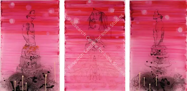 Butt, Faiza (Artist). God's Best. Mixed media on mylar, 2010 | Painting | FineArts | 00642962