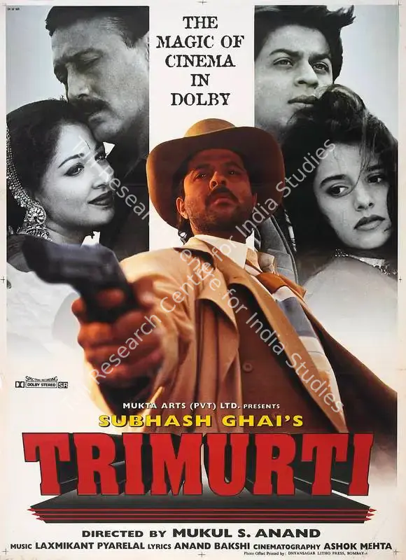 Ghai, Subhash (Producer), Trimurti, 1995 | Full Sheet Poster | CinemaEducation | 00768135