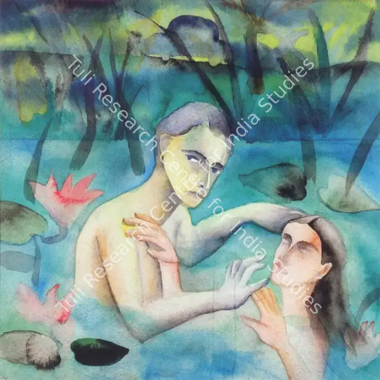 Dodiya, Anju (Artist). Untitled. Watercolour on paper, 1993 | Painting | FineArts | 00575547