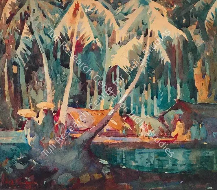 Paniker, K.C.S. (Artist). Untitled. Watercolour on paper, 1949 | Painting | FineArts | 00355958