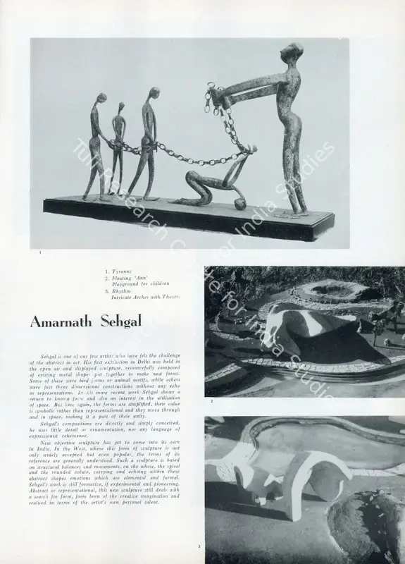 Anonymous (Essayist). Amarnath Sehgal. In <i>Marg - The Heritage of Punjab.</i> 10(2), p. 69. Bombay: Marg, March 1957 | Essay | FineArts | 00668859