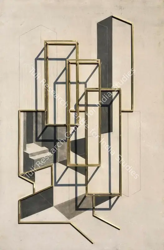 Barman, Rathin (Artist). Untitled III (V). Brass, graphite and charcoal on GFRC board, 2019 | Sculpture | FineArts | 00546427