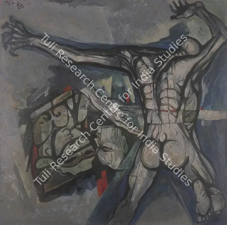 Choudhury, Bijon (Artist). Untitled. Oil on board, 1975 | Painting | FineArts | 00376546