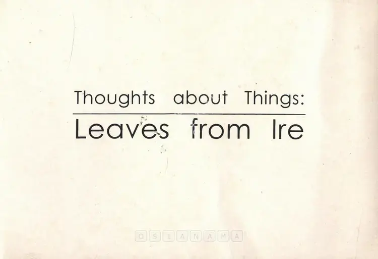 Mistry, Dhruva (Artist). Thoughts About Things : Leaves from Ire - Dhruva Mistry : Folio of Recent Prints. Baroda: Nazar Art Gallery, 1998 | Solo Exhibition Invitation | FineArts | 00859344
