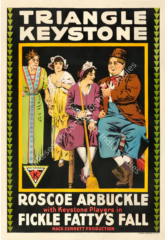 Sennett, Mack (Producer), Fickle Fatty's Fall, 1915 | Poster | CinemaEducation | 00857151