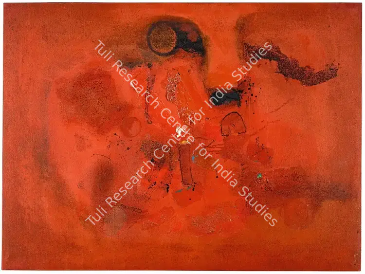 Shreshtha, Laxman (Artist). Untitled (No. X). Oil on canvas, c.1971 | Painting  | 00867779