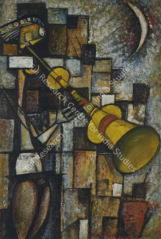 Sen, Sunil Madhav (Artist). Untitled. Mixed media on paper, 1962 | Painting | FineArts | 00547206