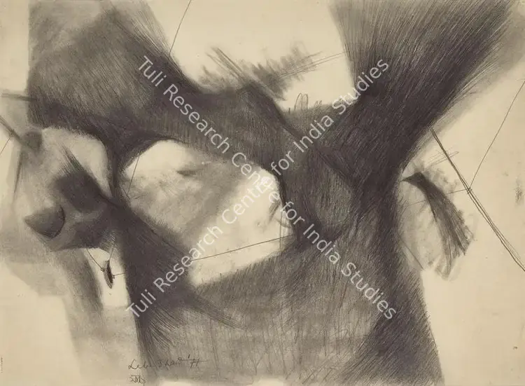 Shaw, Lalu Prasad (Artist). Untitled. Pencil on paper, 1977 | Drawing | FineArts | 00416253