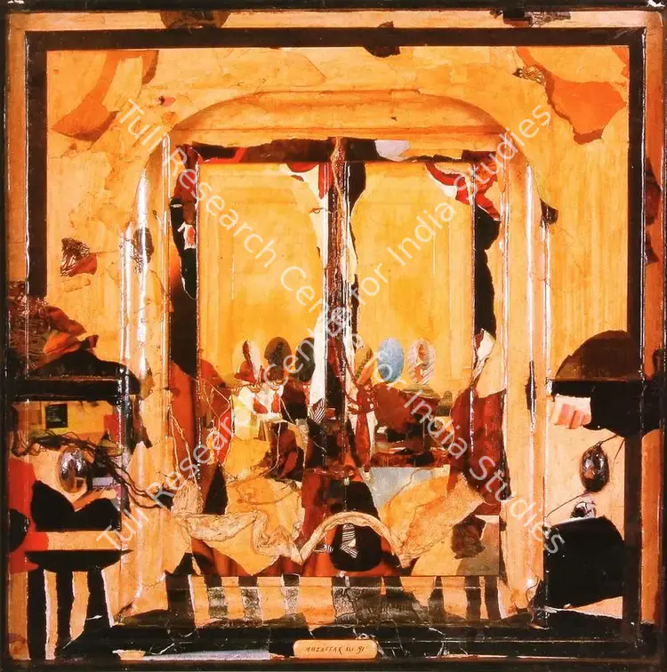 Ali, Muzaffar (Artist). Fertility. Oil, collage and mixed media on paper on wood, 1991 | Painting  | 00881621