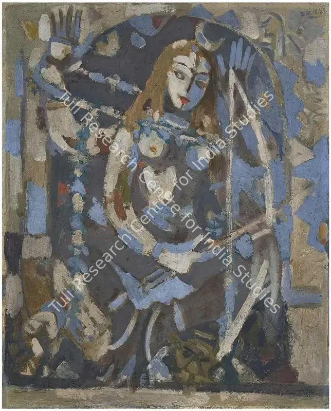 Mazumdar, Nirode C. (Artist). Untitled. Oil on canvas board, 1974 | Painting  | 00866823