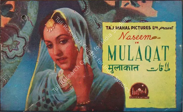Dharamsey, M.I. (Producer), Mulaqat, 1947 | Song-Synopsis Booklet | CinemaEducation | 00779123