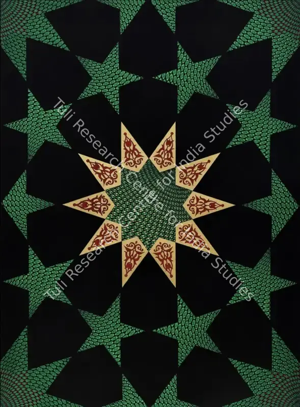 Khalid, Aisha (Artist). Pattern To Follow. Gouache and gold leaf on paper board, 2009 | Painting  | 00868484