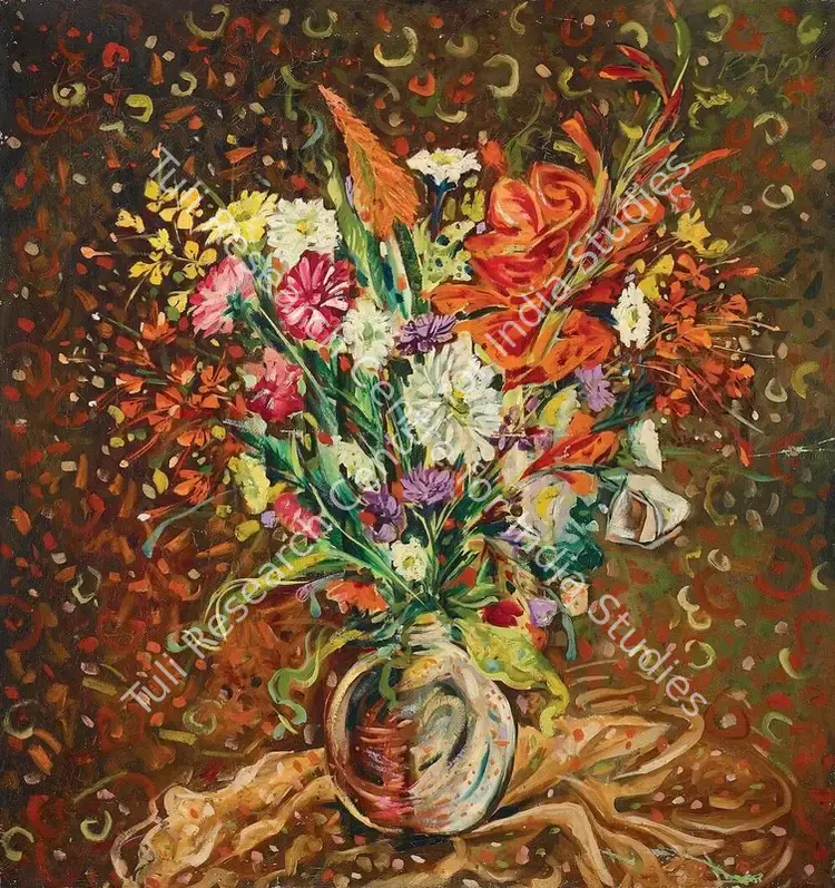 Bhaskaran, R.B. (Artist). Untitled. Oil on canvas, 1984 | Painting | FineArts | 00355989