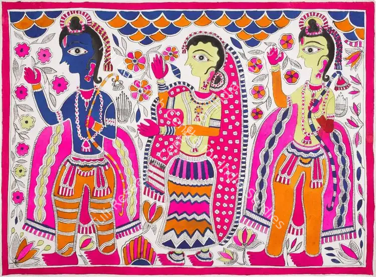 Devi, Sita (Artist). Untitled. Ink on paper, n.d. | Painting | FineArts | 00417403