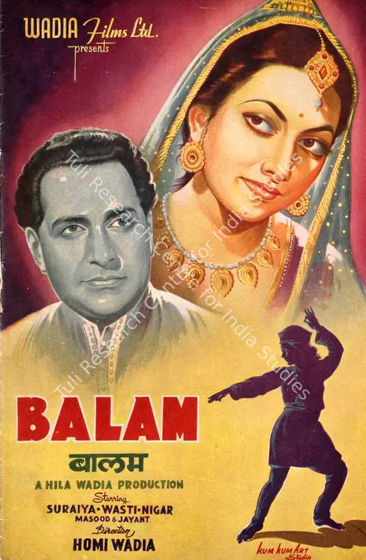 Wadia, Hila (Producer), Balam, 1949 | Song-Synopsis Booklet | CinemaEducation | 00863299