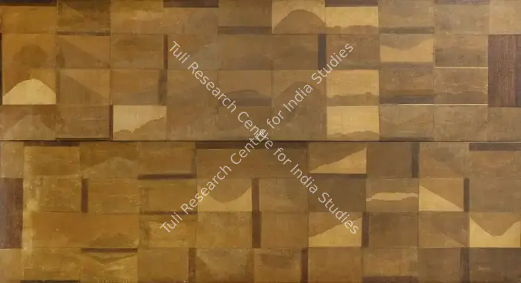 Rawal, Yogesh (Artist). Untitled. Tissue paper and resin on treated wood, 1998 | Painting | EconomicsArt | 00873059