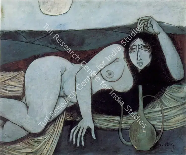 Doss, Anthony (Artist). Nude I. Oil on canvas, 1965 | Painting | FineArts | 00373920