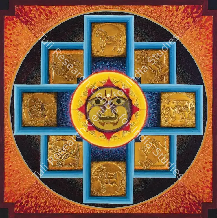 Gundigara, Kishor (Artist). Guardians of Directions. Mixed media on canvas, n.d. | Painting | FineArts | 00356551