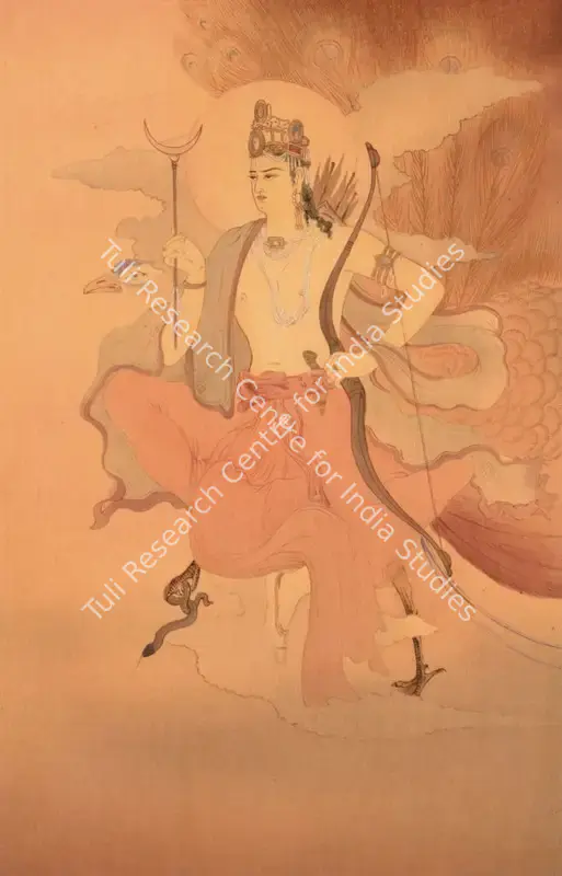 Ganguly, Surendranath (Artist). Kartikey. Woodblock print on paper, c.1900s | Painting | FineArts | 00357410