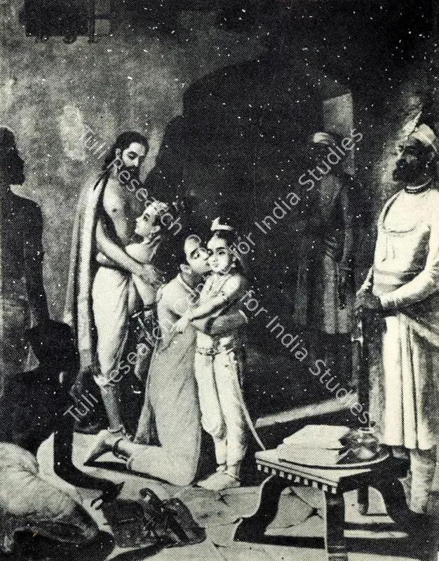 Varma, Raja Ravi (Artist). Krishna Liberating His Parents. 1905 | Journal of Arts & Ideas, January 1993 | Graphic Art | Scholarship | 00676863
