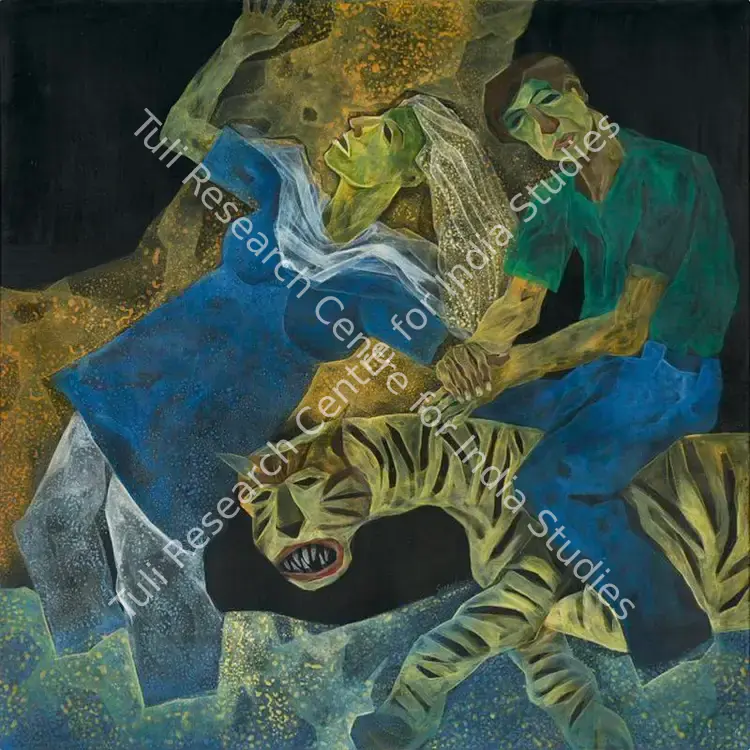 Roy, Sekhar (Artist). Untitled. Acrylic on canvas, 1991 | Painting | FineArts | 00547772