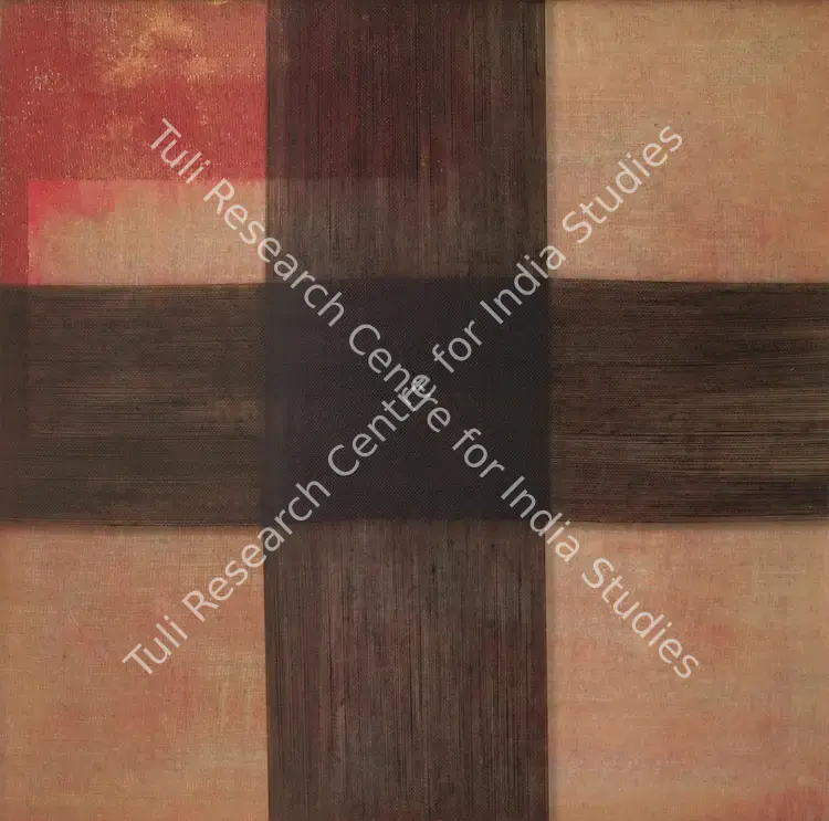 Nai, Manish Limbhachiya (Artist). Untitled (Acrylic Cross). Mixed media on canvas, n.d. | Painting | EconomicsArt | 00871189