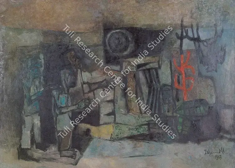Mahammad, Isha (Artist). Destruction. Oil on canvas, 1967 | Painting | FineArts | 00373190