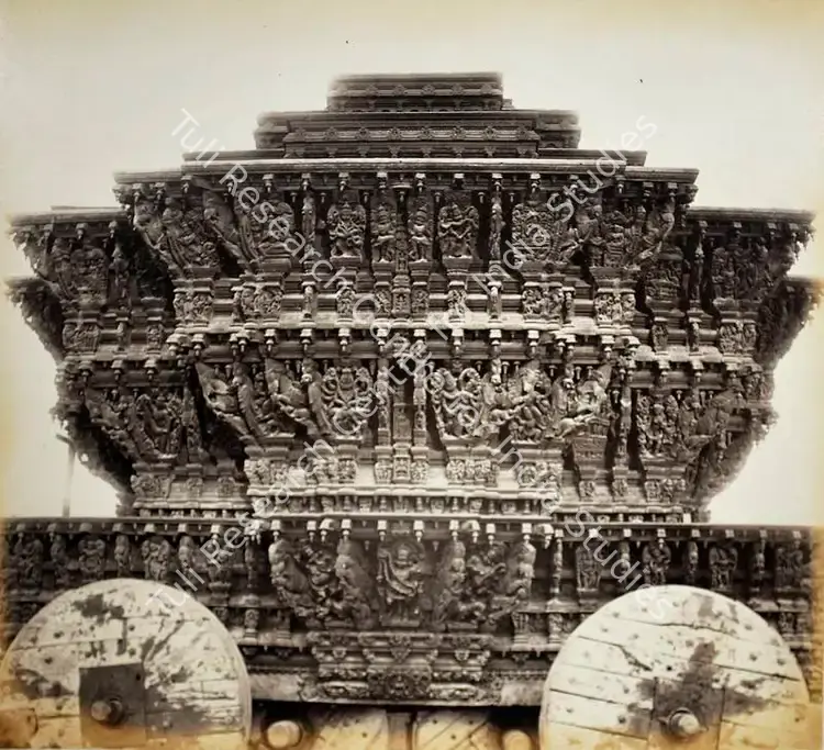 Lyon, Edmund David (Photographer), Large Juggernaut Car, Streevelliputtoor, n.d. | Antiquarian Photograph | Photography | 00115689