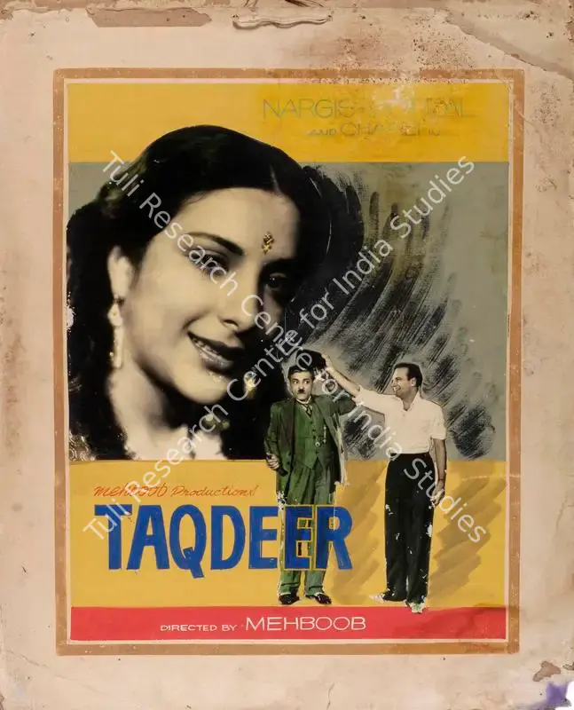 Mehboob (Producer), Taqdeer, 1943 | Showcard | CinemaEducation | 00763658