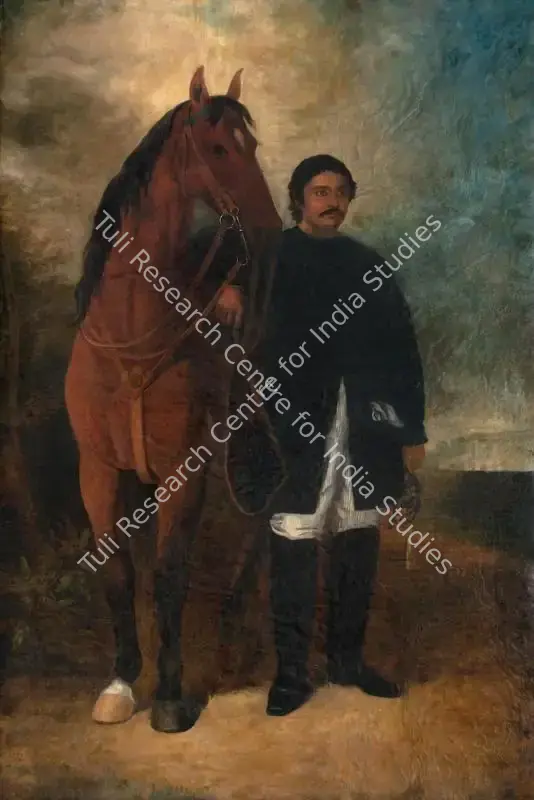 Hudson, Benjamin (Artist). Portrait of Rajah Pratap Chandra Sinha. Oil on canvas, n.d. | Painting | FineArts | 00642706