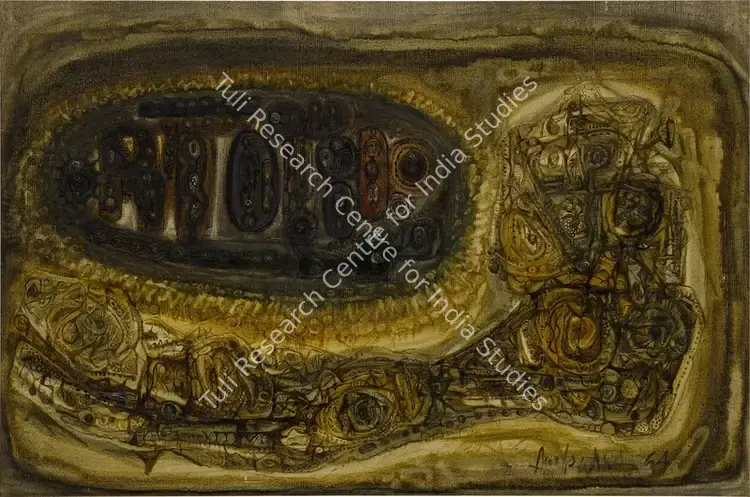Ambadas (Artist). Untitled. Oil and mixed media on canvas, 1964 | Painting | FineArts | 00363062