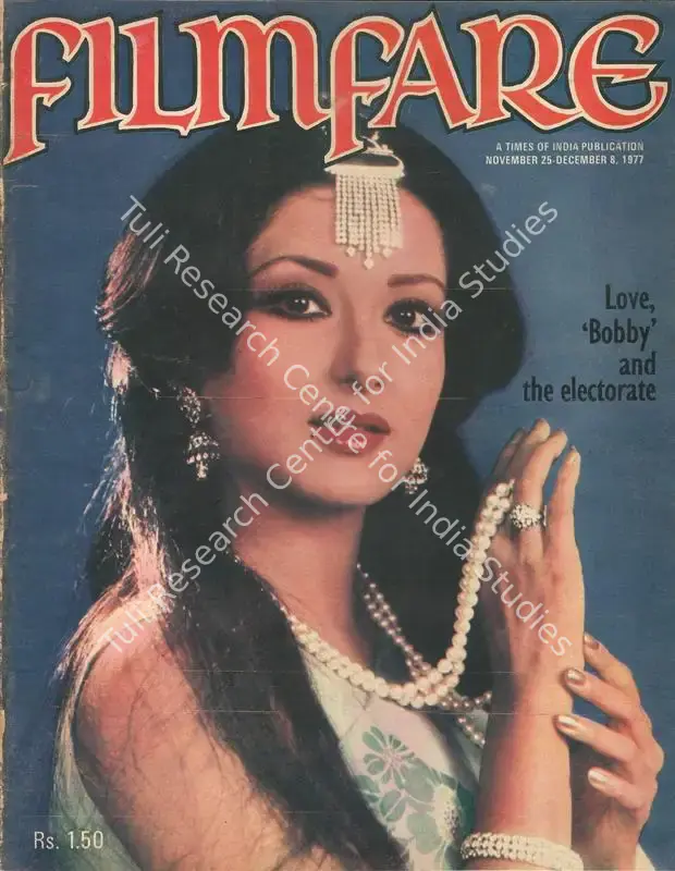 Karanjia, B.K. (Editor). Filmfare - The Fortnightly Film Magazine. 26(24). Bombay: T P Pithavala, c/o The Times of India, 25 November 1977 | Magazine | CinemaEducation | 00793619