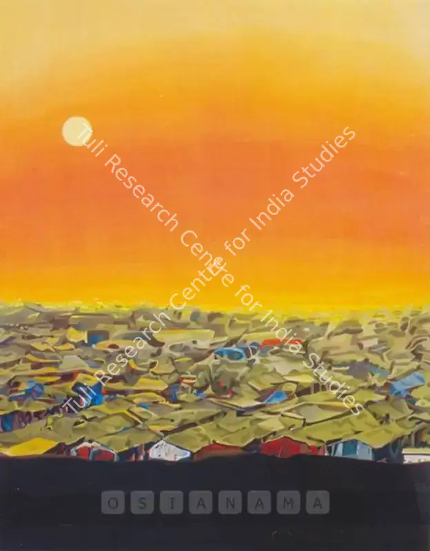 Palav, Prajakta (Artist). Sun Set Point. Mixed Media on paper, 2004 | Painting | FineArts | 00575974