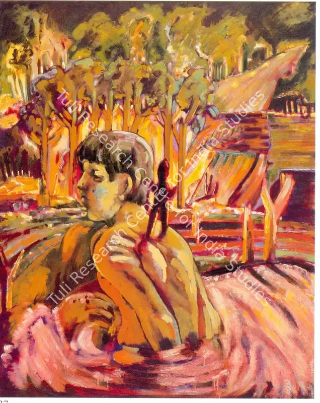 Akkitham, Vasudevan (Artist). Untitled. Acrylic on canvas, n.d. | Painting  | 00878402