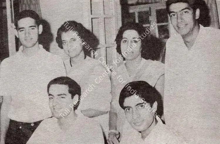 Unknown (Photographer). With the  Gandhis. mid 1950s | Contemporary Photograph, The Bachchans, 2024 | CinemaEducation | 00506290